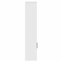 Produktbild för Bokhylla vit 60x24x120 cm konstruerat trä