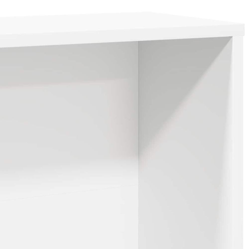 Produktbild för Bokhylla vit 60x24x120 cm konstruerat trä