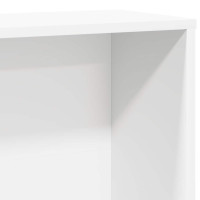 Produktbild för Bokhylla vit 60x24x120 cm konstruerat trä