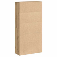 Produktbild för Bokhylla ek 60x24x120 cm konstruerat trä