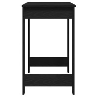 Produktbild för Skrivbord svart 100x45x75 cm konstruerat trä