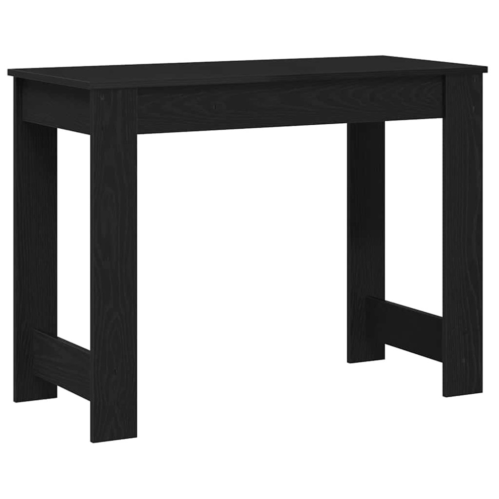 Produktbild för Skrivbord svart 100x45x75 cm konstruerat trä