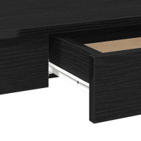 Produktbild för Skrivbord svart 100x45x75 cm konstruerat trä
