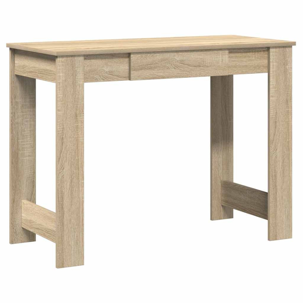 Produktbild för Skrivbord sonoma-ek 100x45x75 cm konstruerat trä