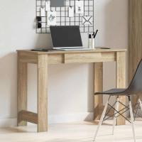 Produktbild för Skrivbord sonoma-ek 100x45x75 cm konstruerat trä