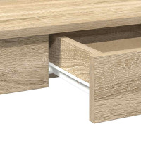 Produktbild för Skrivbord sonoma-ek 100x45x75 cm konstruerat trä