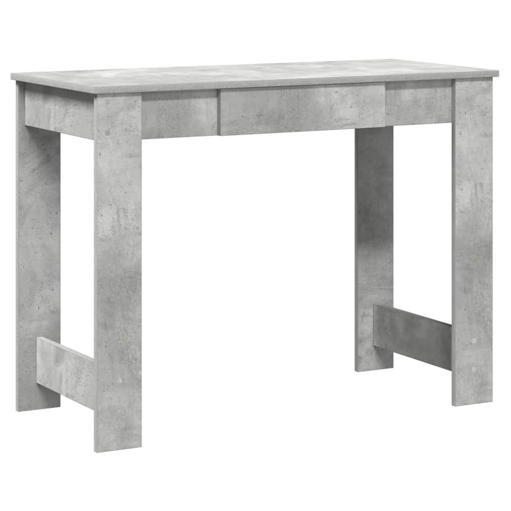 Produktbild för Skrivbord betonggrå 100x45x75 cm konstruerat trä