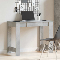 Produktbild för Skrivbord betonggrå 100x45x75 cm konstruerat trä