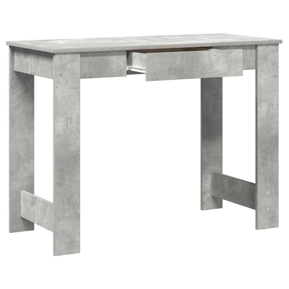 Produktbild för Skrivbord betonggrå 100x45x75 cm konstruerat trä
