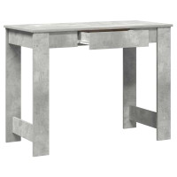 Produktbild för Skrivbord betonggrå 100x45x75 cm konstruerat trä