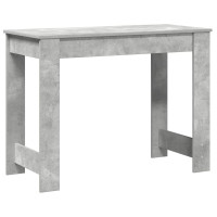 Produktbild för Skrivbord betonggrå 100x45x75 cm konstruerat trä