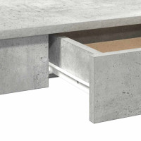 Produktbild för Skrivbord betonggrå 100x45x75 cm konstruerat trä