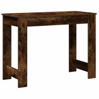 Produktbild för Skrivbord rökfärgad ek 100x45x75 cm konstruerat trä