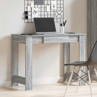 Produktbild för Skrivbord grå sonoma 100x45x75 cm konstruerat trä