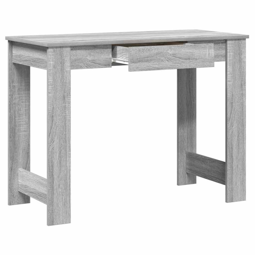 Produktbild för Skrivbord grå sonoma 100x45x75 cm konstruerat trä