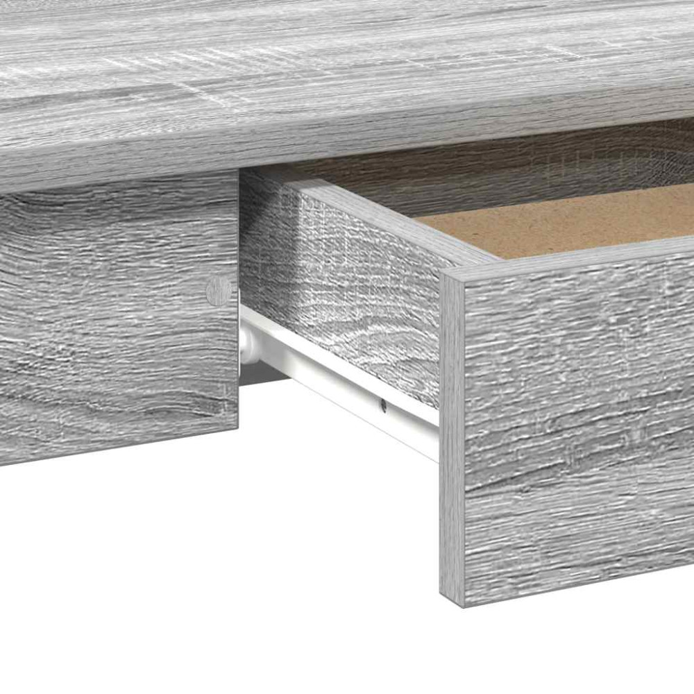 Produktbild för Skrivbord grå sonoma 100x45x75 cm konstruerat trä