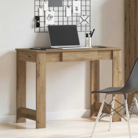 Produktbild för Skrivbord artisan ek 100x45x75 cm konstruerat trä