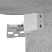 Produktbild för Handfatsskåp med inbyggd tvättställ och kran betonggrå