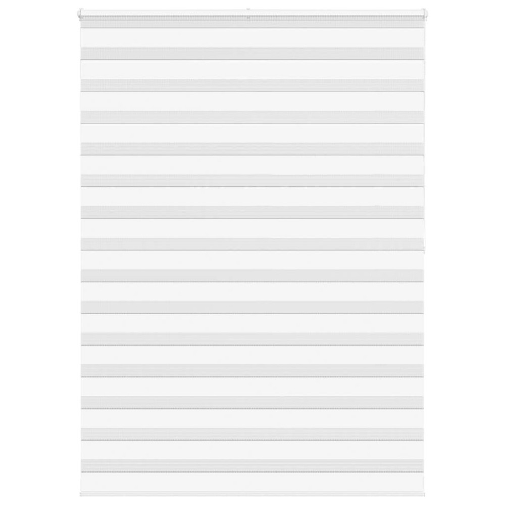 Produktbild för Rullgardin zebra vit 165x200 cm tyg bredd 160,9 cm polyester