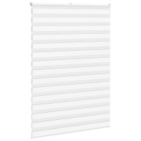 Produktbild för Rullgardin zebra vit 165x200 cm tyg bredd 160,9 cm polyester