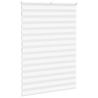 Produktbild för Rullgardin zebra vit 165x200 cm tyg bredd 160,9 cm polyester