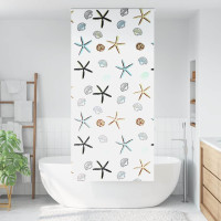 Produktbild för Rullgardin för dusch 90x240 cm tyg bredd 86 cm