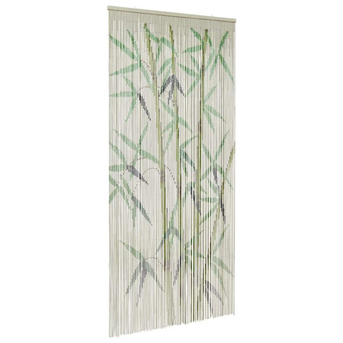 vidaXL Insektsdörrgardin bambutryck 100x220 cm bambu