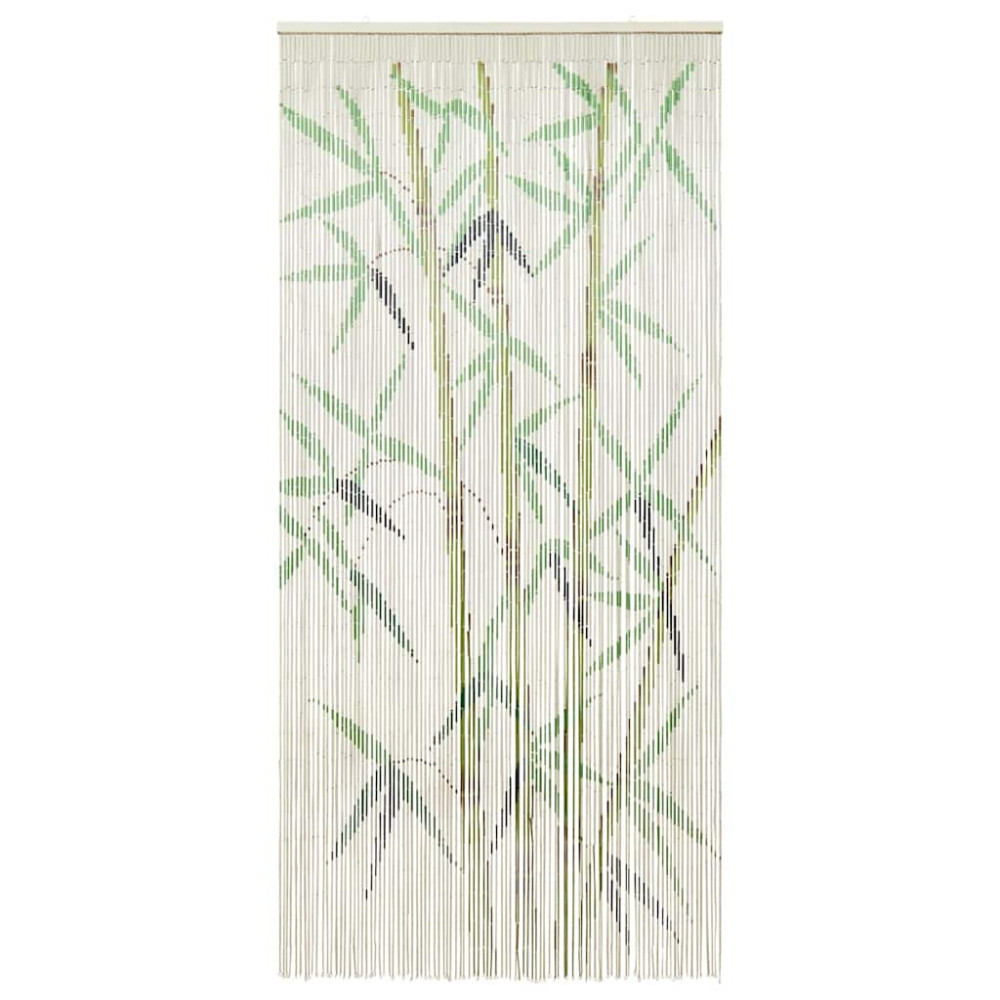 Produktbild för Insektsdörrgardin bambutryck 100x220 cm bambu
