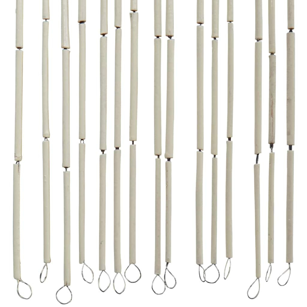 Produktbild för Insektsdörrgardin bambutryck 100x220 cm bambu