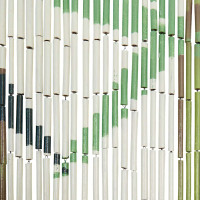 Produktbild för Insektsdörrgardin bambutryck 100x220 cm bambu