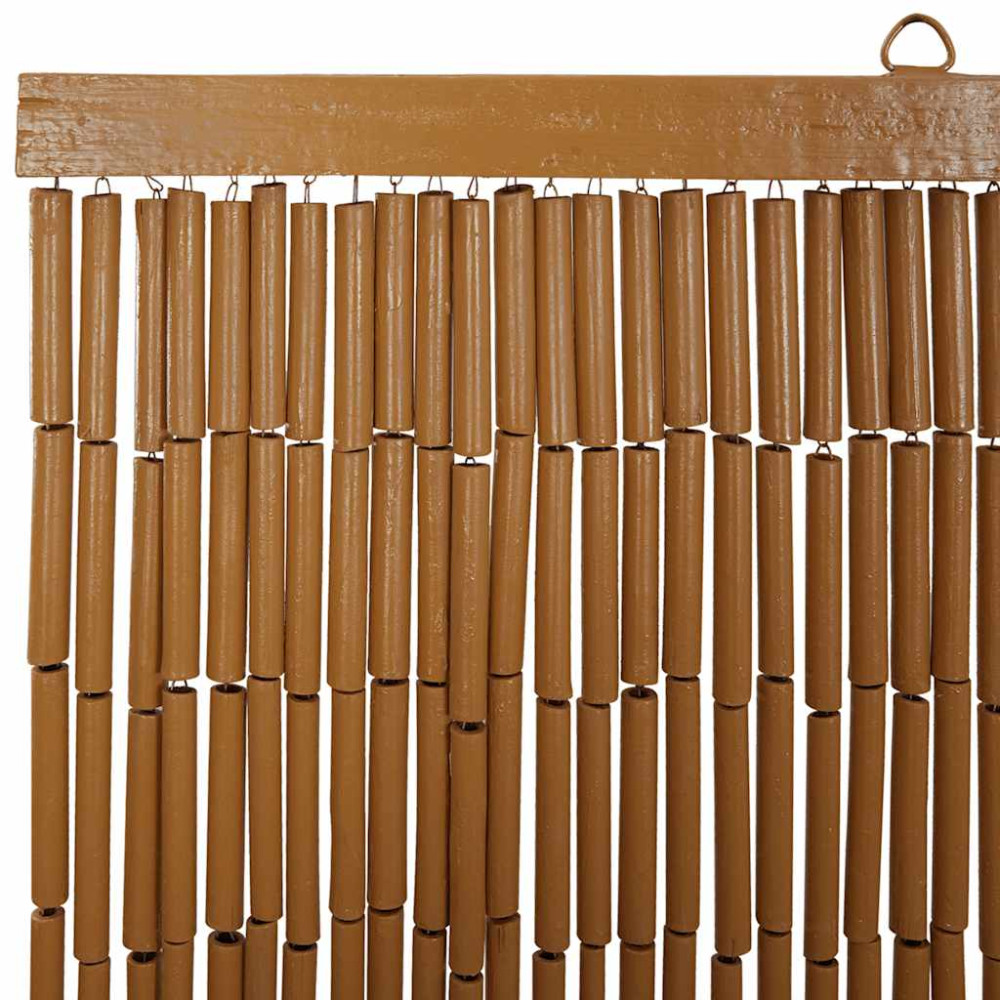 Produktbild för Insektsdörrgardin palmtryck 90x220 cm bambu