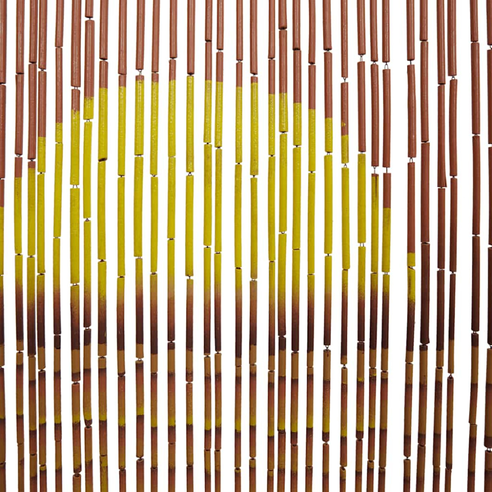 Produktbild för Insektsdörrgardin palmtryck 90x220 cm bambu
