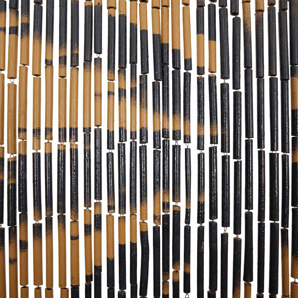 Produktbild för Insektsdörrgardin palmtryck 90x220 cm bambu