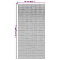 Produktbild för Insektsdörrgardin palmtryck 90x220 cm bambu