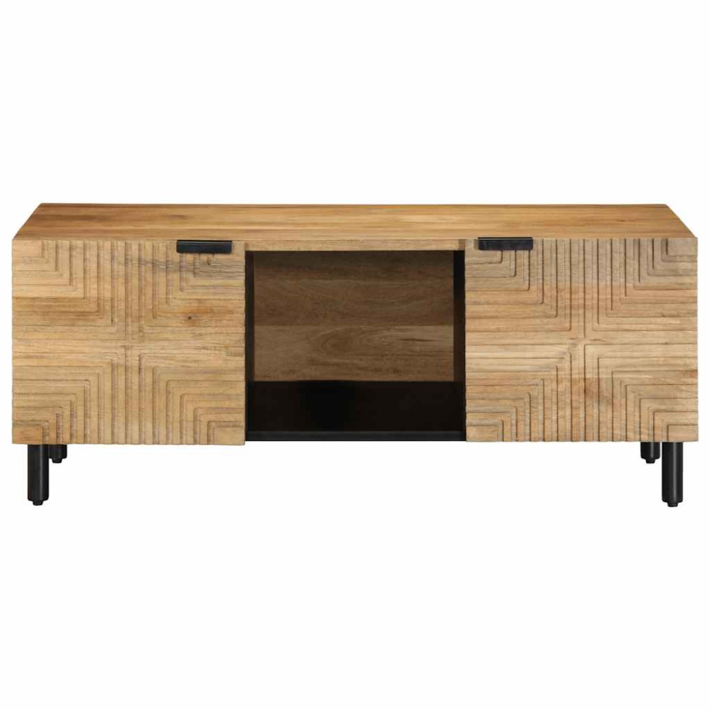 Produktbild för Soffbord brun 100x54x40 cm mango i massivt trä