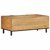 Produktbild för Soffbord brun 100x54x40 cm mango i massivt trä