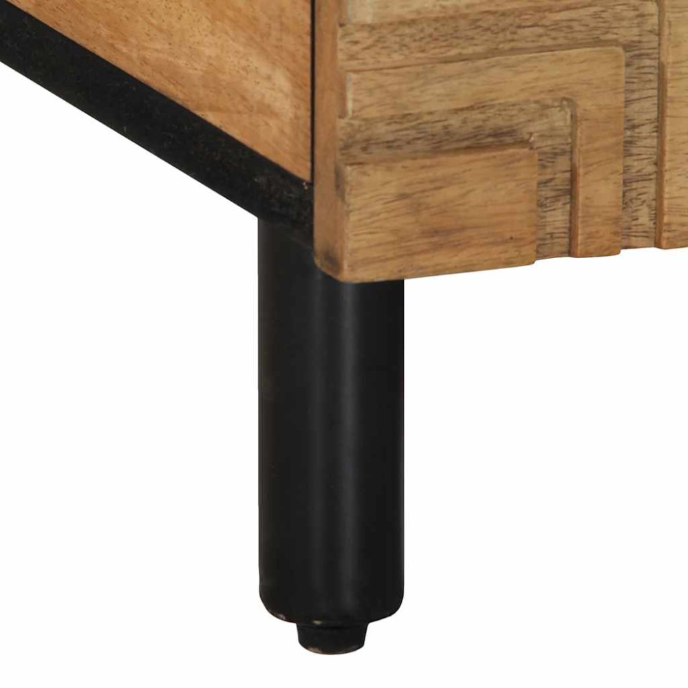 Produktbild för Soffbord brun 100x54x40 cm mango i massivt trä
