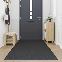 Produktbild för Dörrmatta svart 115x300 cm