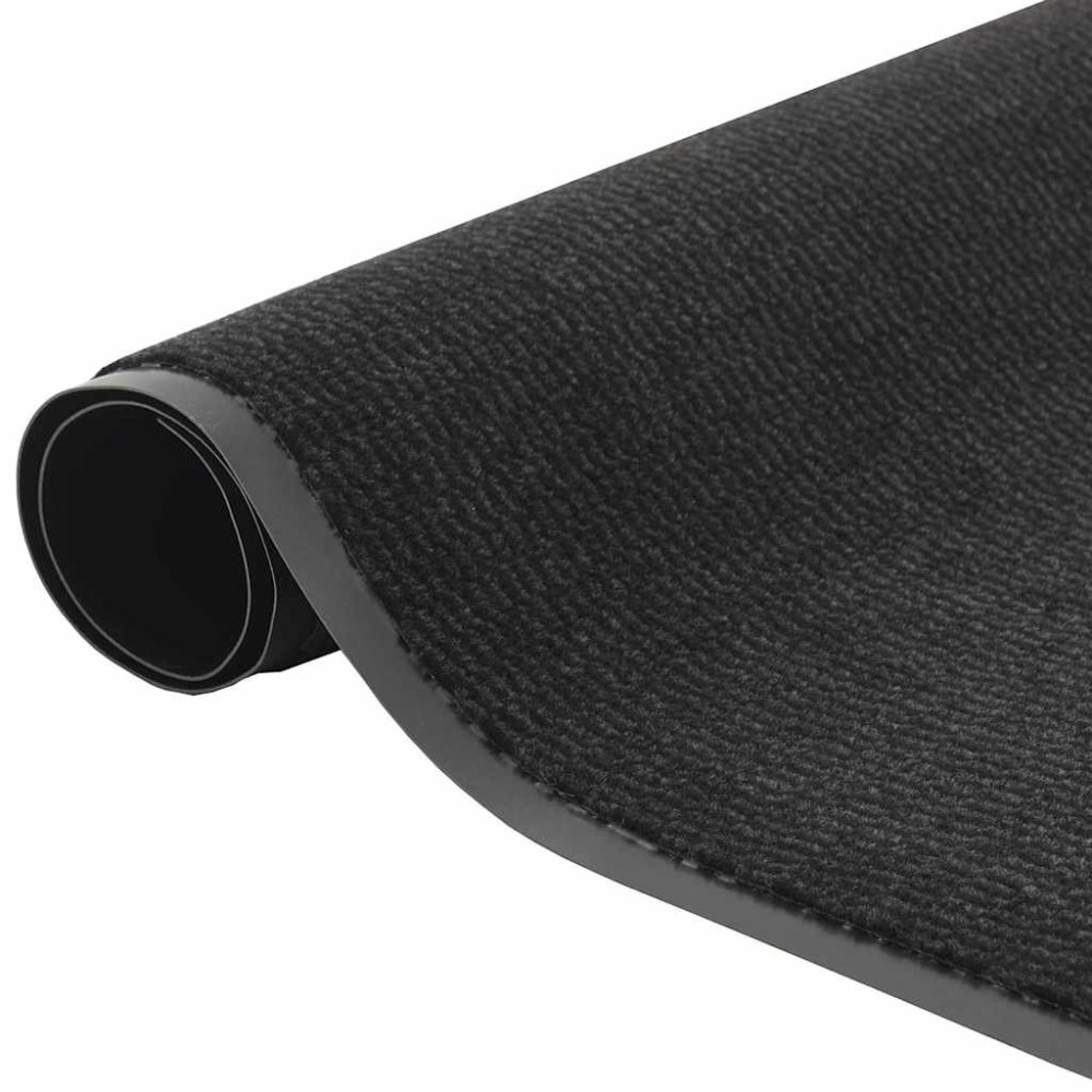 Produktbild för Dörrmatta svart 115x400 cm