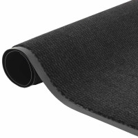 Produktbild för Dörrmatta svart 115x500 cm