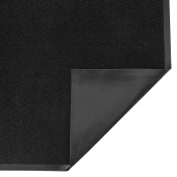 Produktbild för Dörrmatta svart 115x500 cm