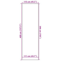 Produktbild för Dörrmatta blå 115x400 cm