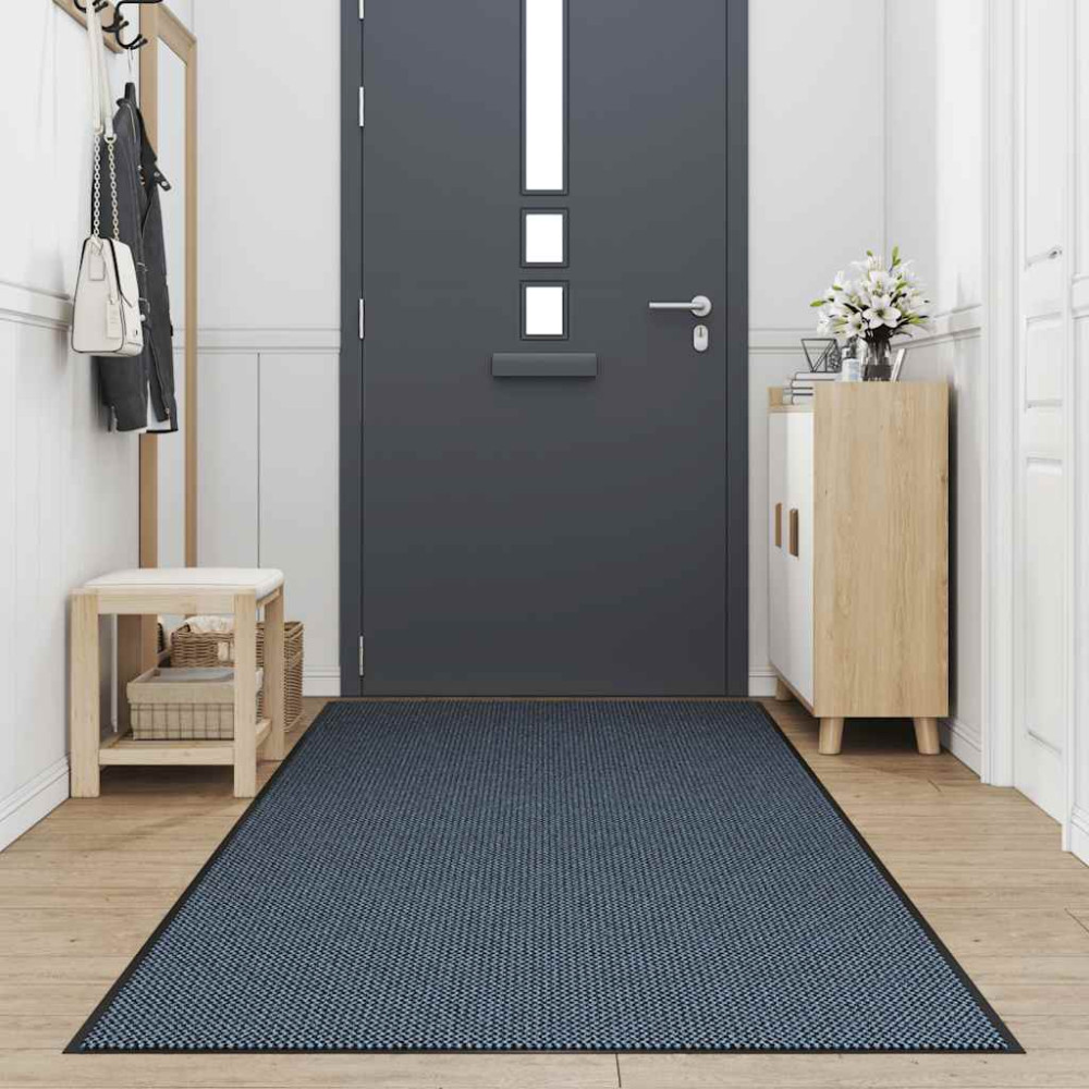 Produktbild för Dörrmatta blå 115x500 cm