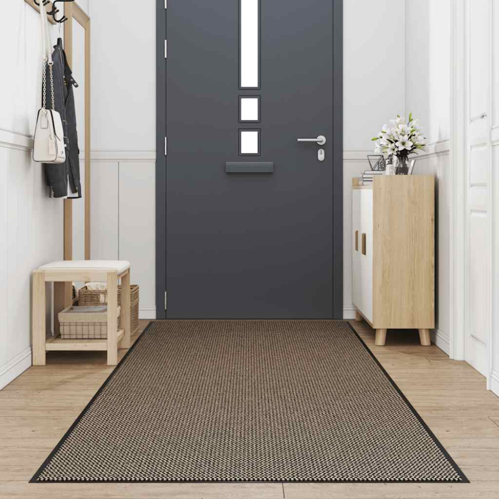 Produktbild för Dörrmatta brun 115x300 cm