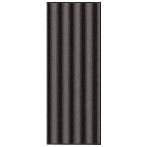 vidaXL Dörrmatta rand svart och grå 115x300 cm