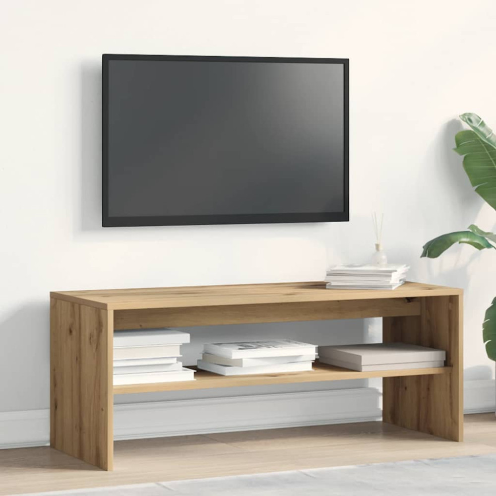Produktbild för Tv-bänk artisan ek 100x40x40 cm konstruerat trä