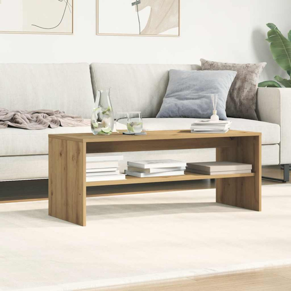 Produktbild för Tv-bänk artisan ek 100x40x40 cm konstruerat trä