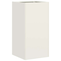 Produktbild för Odlingslåda vit 40x40x80 cm kallvalsat stål