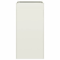 Produktbild för Odlingslåda vit 40x40x80 cm kallvalsat stål