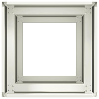 Produktbild för Odlingslåda vit 40x40x80 cm kallvalsat stål